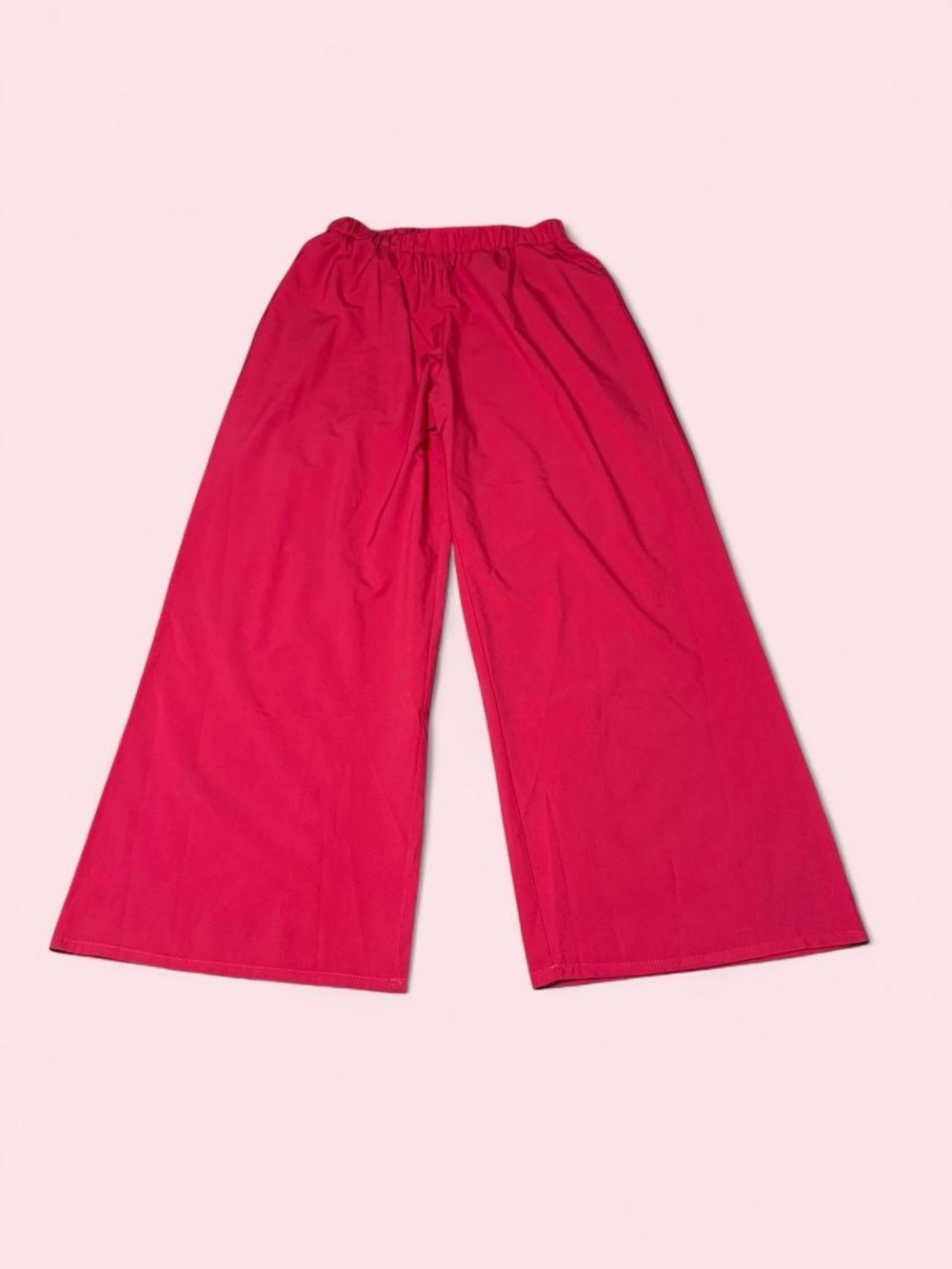 SHEIN Hot Pink Wide-Leg Pants